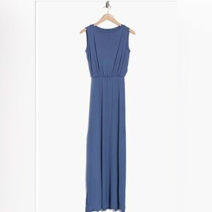 Go Couture Sleeveless Maxi Dress, Moroccan Blue, Size L, NWOT